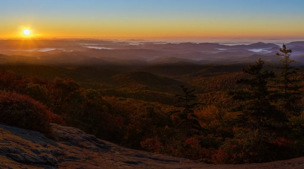 Appalachian mountain range in North Carolina